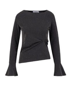Lurex Blouse - Black/Silver - Bild 4