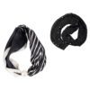 Pearl Scarf and Metallic Scarf - 2-pack - Metallic/Black