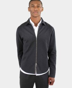 Aden Superior Stretch Overshirt - Dark Grey